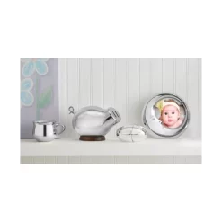 Nambé Braid Glass Salad Bowl & Servers Silver