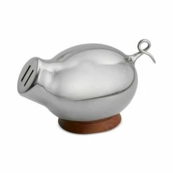 Nambé Baby Kibo Piggy Bank Silver