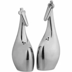 Nambé Savanna Giraffe 2-Pc. Salt & Pepper Shaker Set Silver