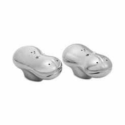Nambé Savanna Hippo 2-Pc. Salt & Pepper Shaker Set Silver