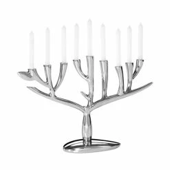 Nambé Nambe Tree Of Life Menorah Silver