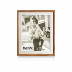 Nambé Hayden Frame - 8 X 10 Silver And Brown