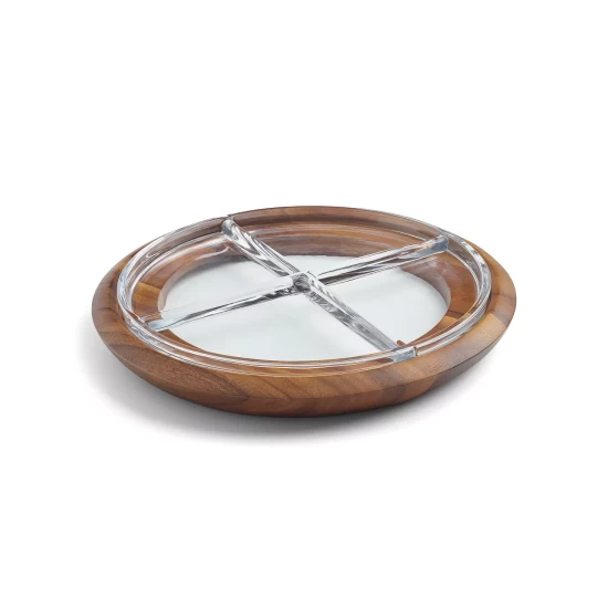 Nambé Nambe Cooper Crudite Tray Brown/clear 5 Nambé Nambe Cooper Crudite Tray Brown/clear - Image 3