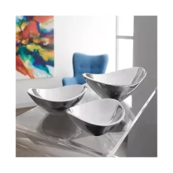 Nambé Stainless Steel & Silicone 12 Bowl Scraper Silver